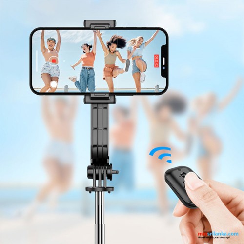 WIWU WI-SE001 DETACHABLE TRIPOD SELFIE STICK - BLACK